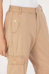 U.S. Polo Assn. Oversize Kadın Cargo Pantolon - Rahat ve Şık