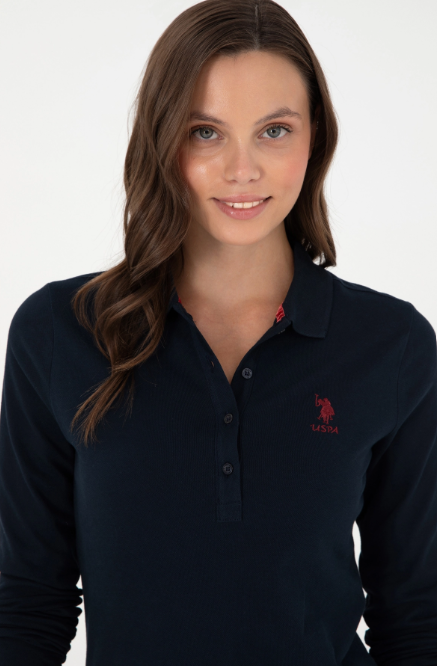 U.S. Polo Assn. Kadın Uzun Kol Polo Yaka Sweatshirt - Minimalist Tarz Secondary image