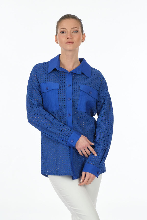 Unique Mode Oversize Uzun Kol Minimalist Günlük Kadın Gömlek