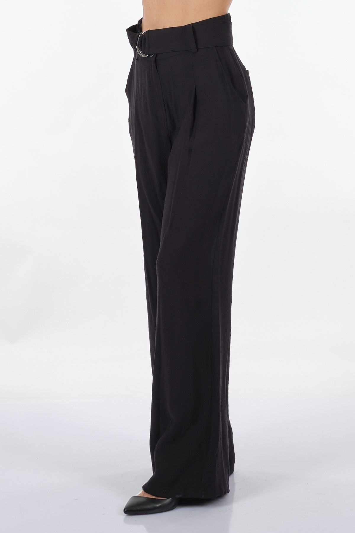 Unique Mode Midi Geniş Paça Kadın Pantolon - Minimalist, Rahat & Şık