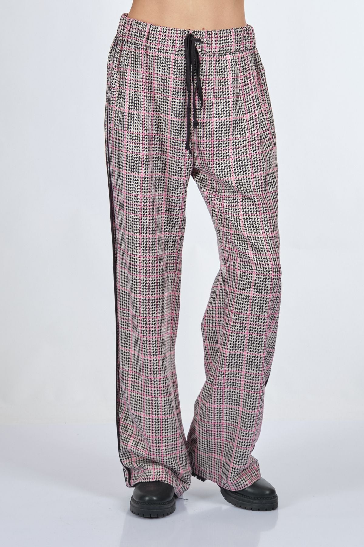 Unique Mode Oversize Midi Kareli Kadın Pantolon - Günlük Şıklık Secondary image