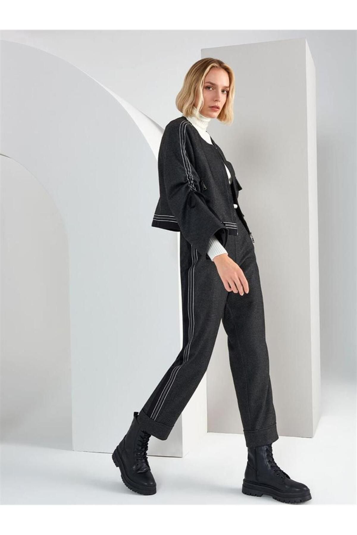 Unique Mode Oversized Midi Pantolon - Minimalist Stil Main image