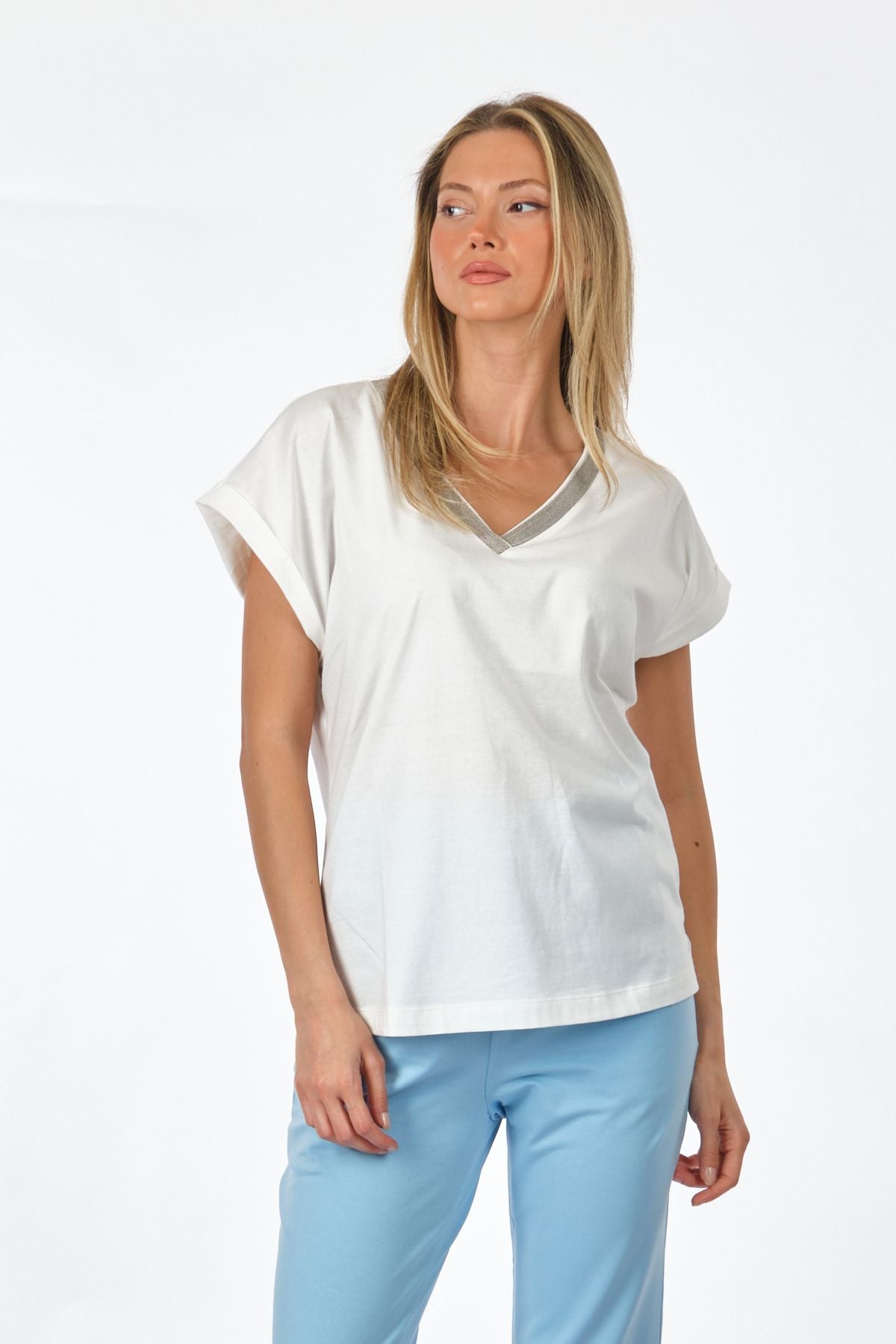 Unique Mode Kadın T-Shirt US232028