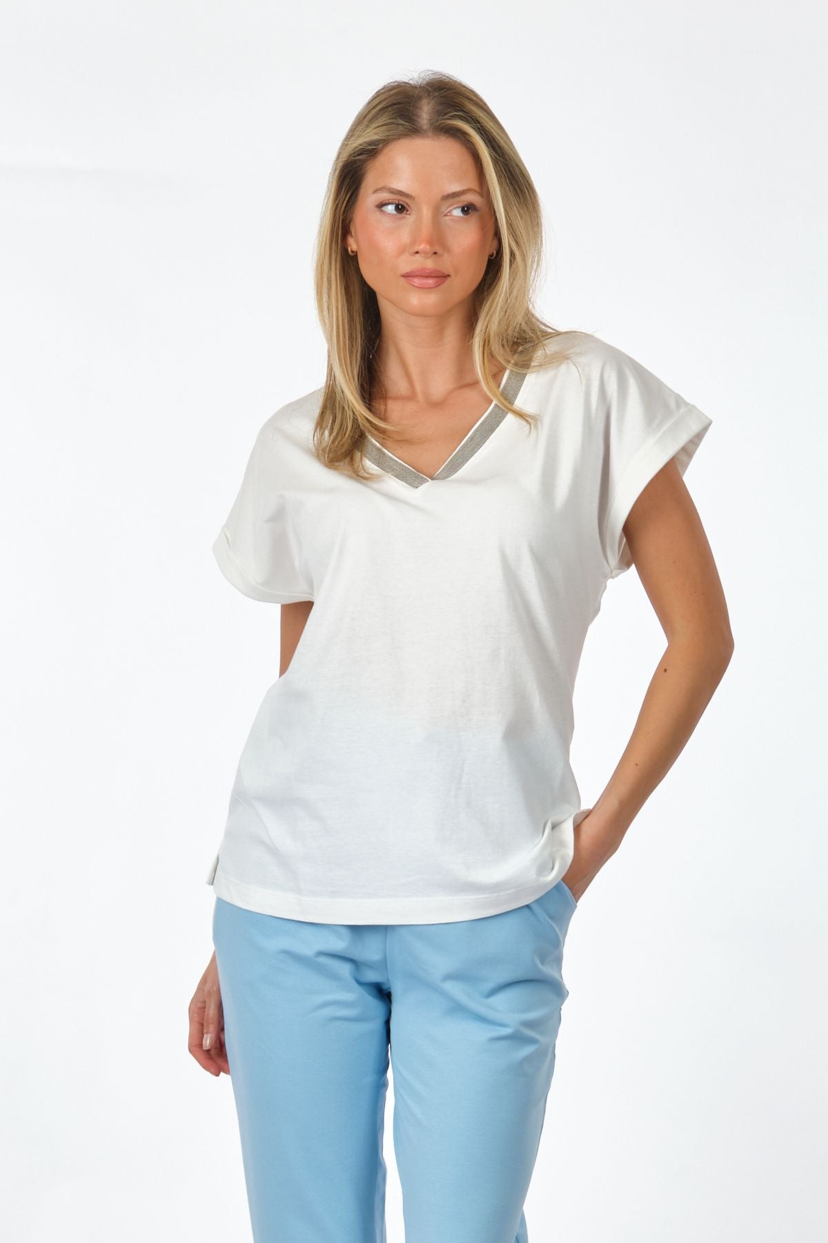 Unique Mode Kadın T-Shirt US232028 Secondary image
