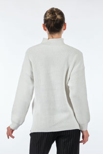 Unique Mode Minimalist Boğazlı Oversize Triko - Günlük Şıklık