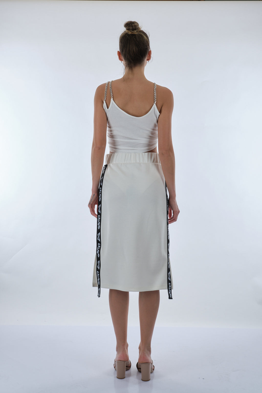 Unique Mode Minimalist Midi Etek & Crop Top Takım - Günlük & Şık