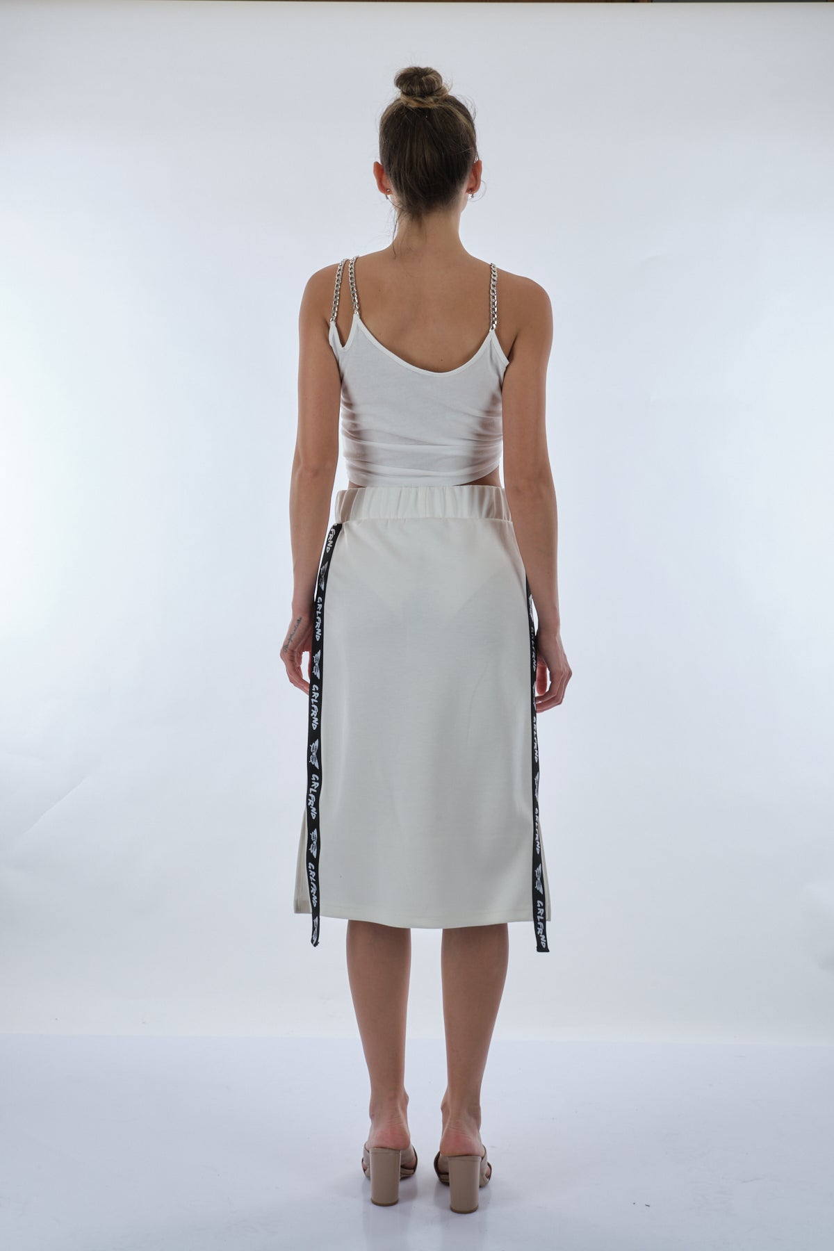 Unique Mode Minimalist Midi Etek & Crop Top Takım - Günlük & Şık