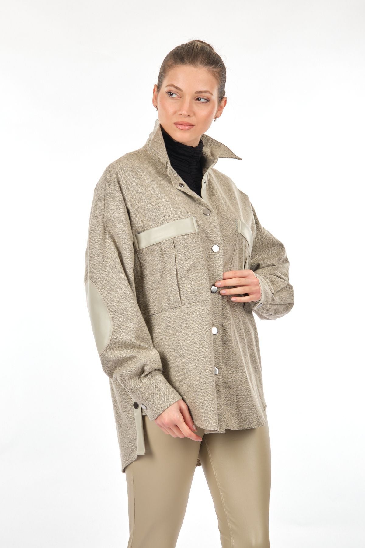 Unique Mode Oversize Kadın Gömlek - Minimalist Günlük Stil
