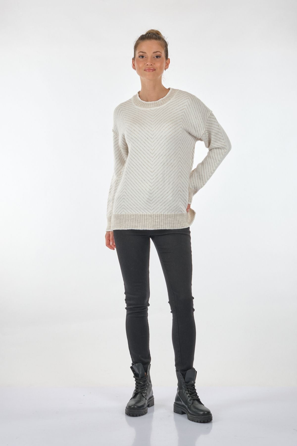 Unique Mode Oversize Kadın Triko - Günlük Minimalist Stil - Uzun Kol Main image