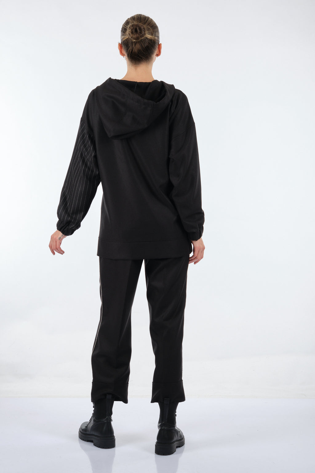 Unique Mode Oversize Kapüşonlu Midi Sweatshirt - Günlük Şıklık