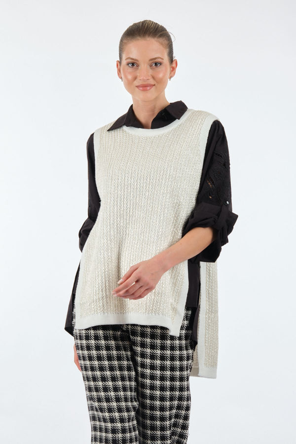 Unique Mode Oversize Midi Kadın Yelek - Minimalist Tarz