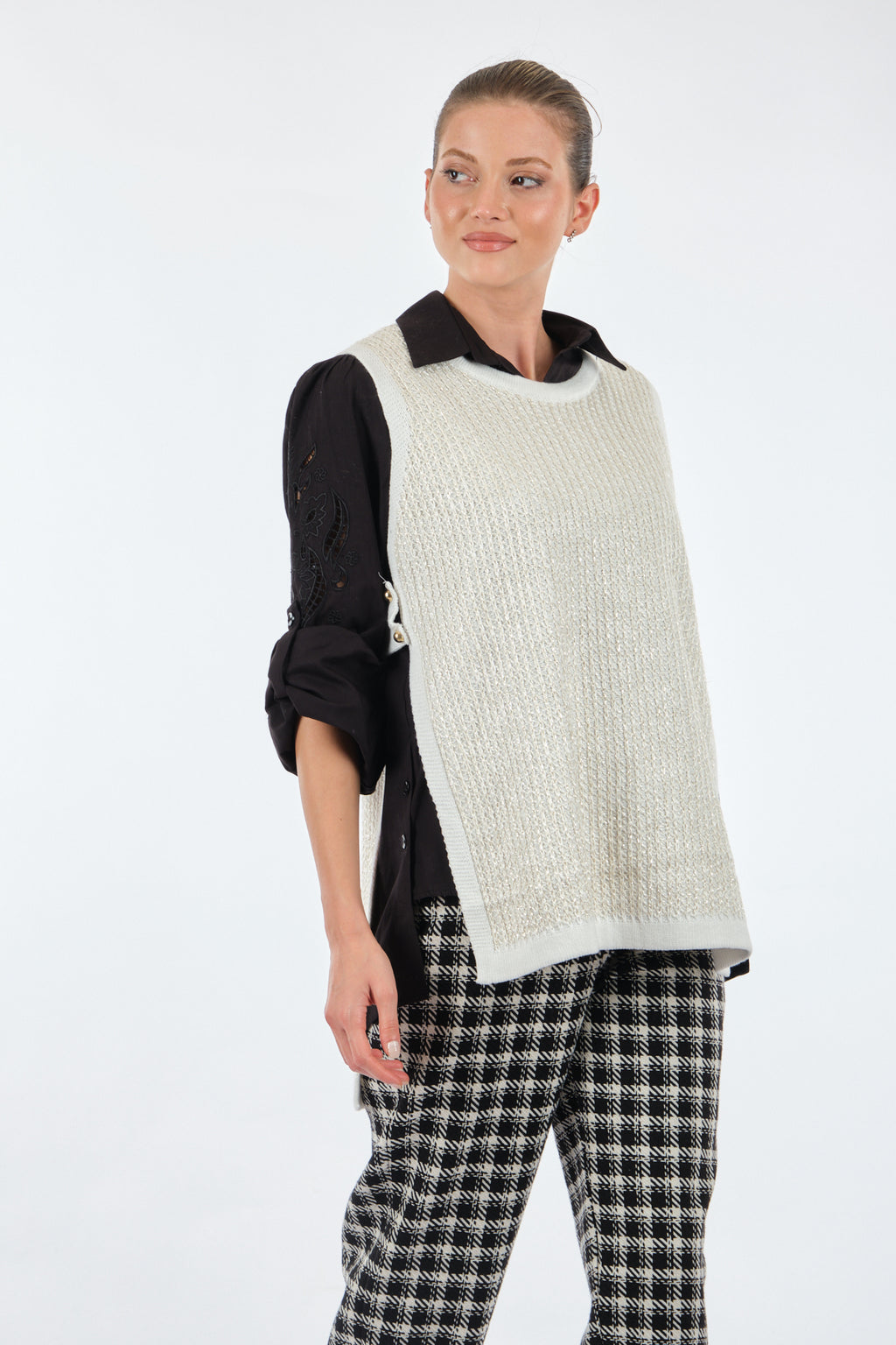 Unique Mode Oversize Midi Kadın Yelek - Minimalist Tarz