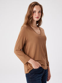 V Yaka Truvakar Kol T-Shirt FAİK SÖNMEZ