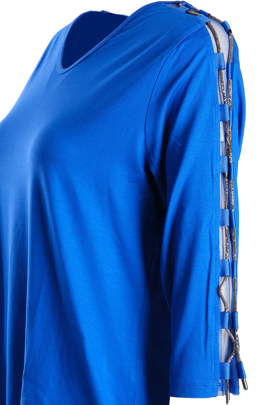 Vedi-bb Minimalist V-Neck 3/4 Sleeve Women's Blouse - Casual & Special Occasions