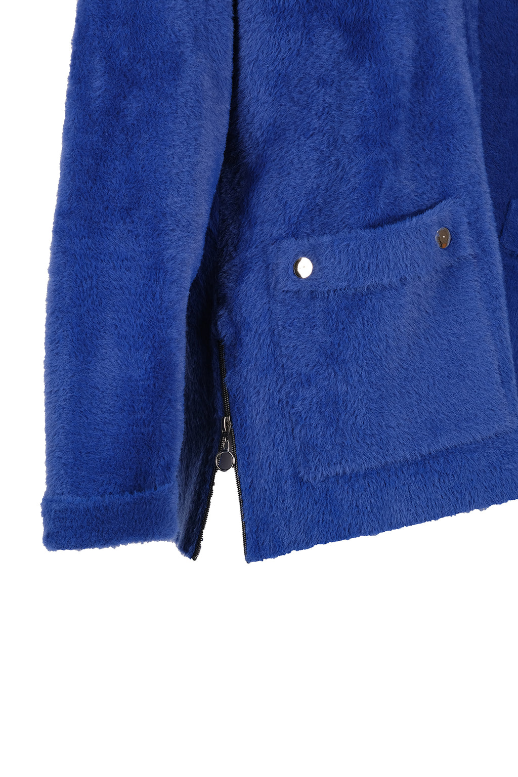 Vedi-bb Oversize Peluş Kapüşonlu Kadın Ceket - Rahat ve Şık