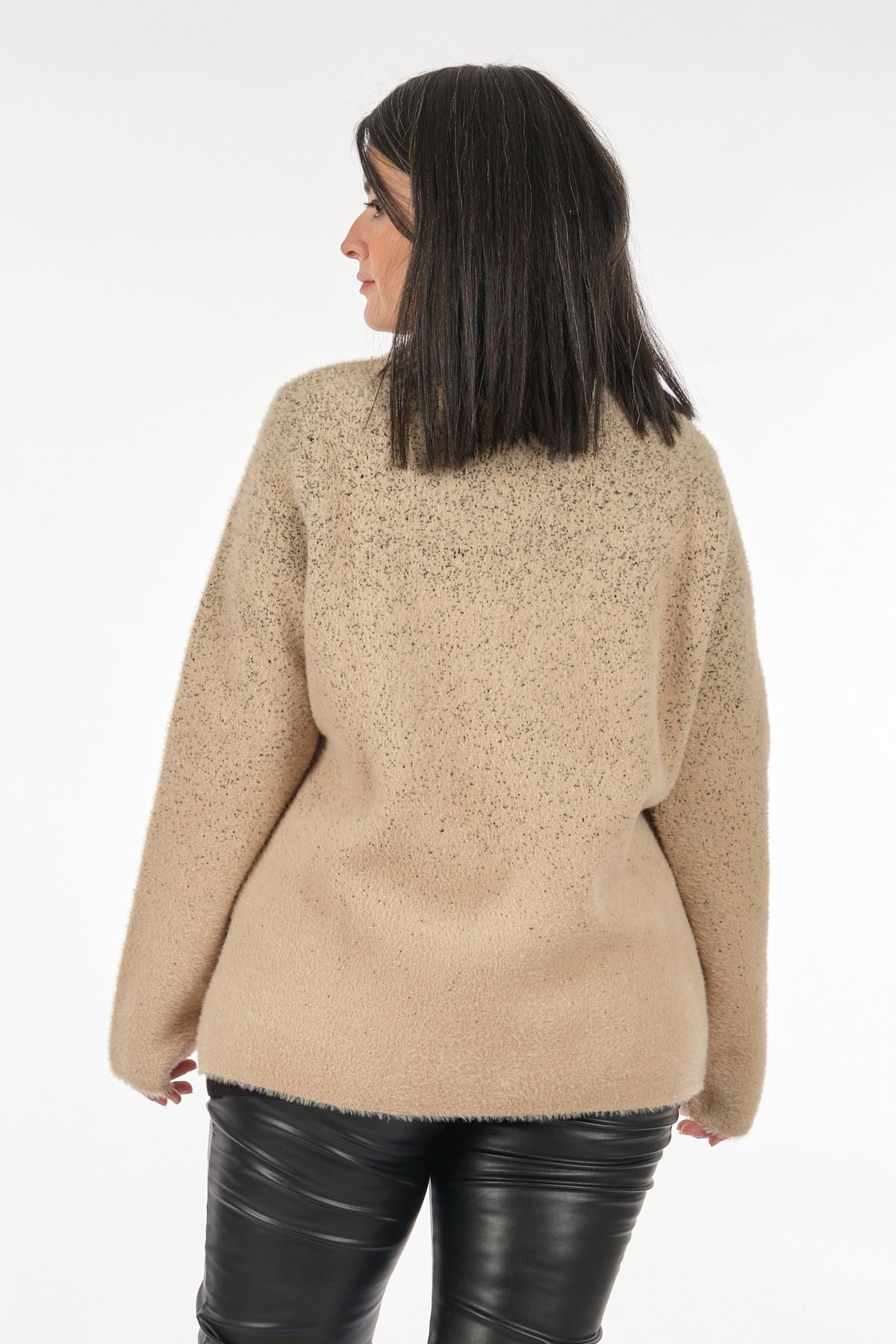 Vedi-bb Oversize Fermuarlı Kadın Ceket - Minimalist, Günlük