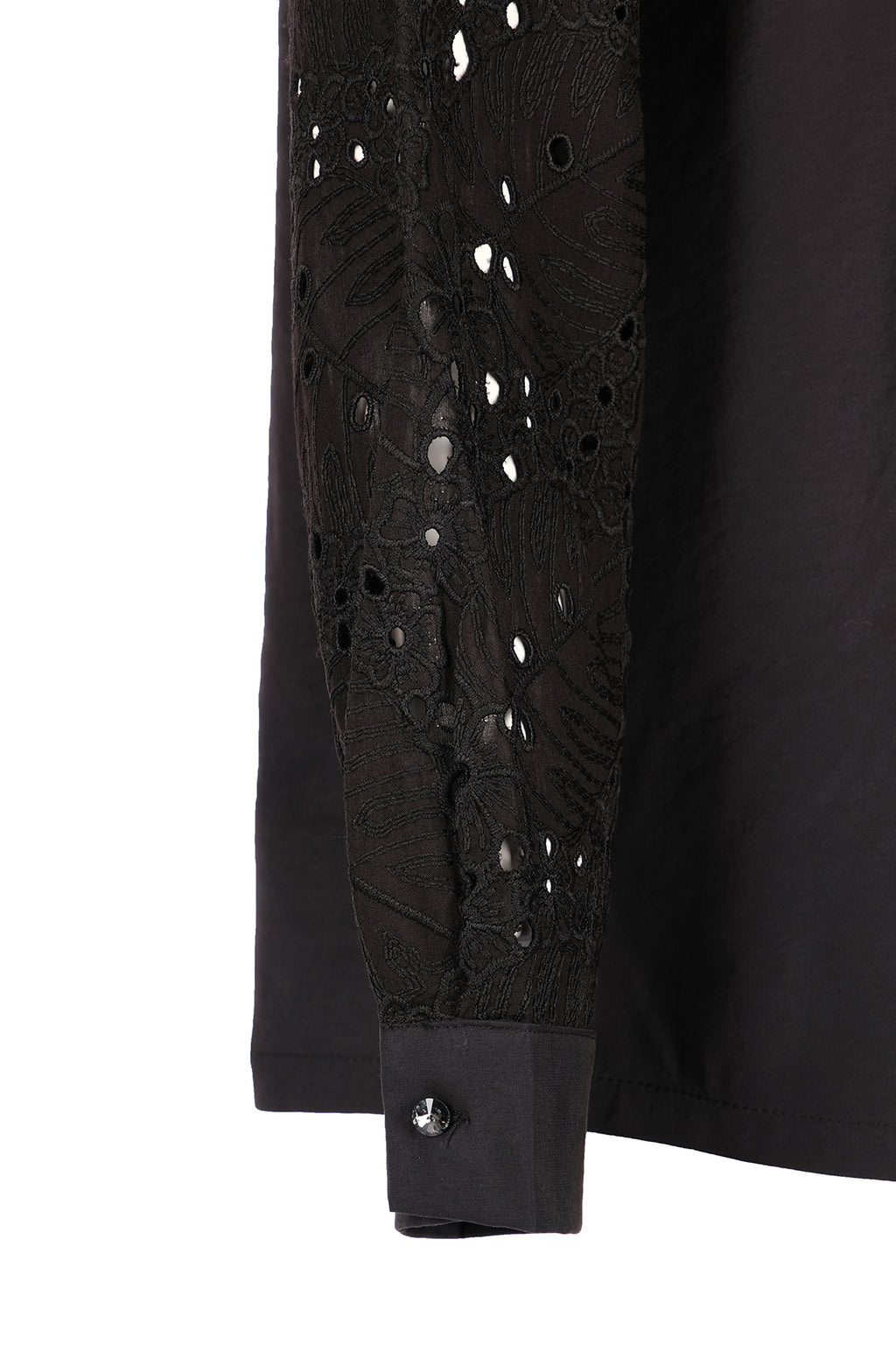 Vedi-bb Oversize Dantel Detaylı Uzun Kol Kadın Gömlek - Minimalist Stil