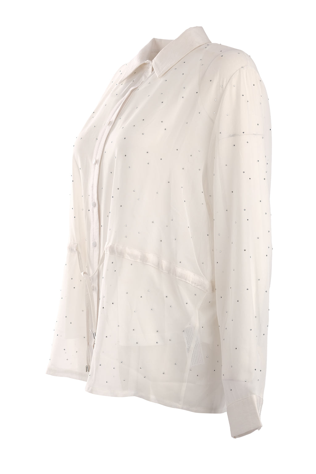 Vedi-bb Oversize Uzun Kol Şifon Gömlek - Minimalist Tarz