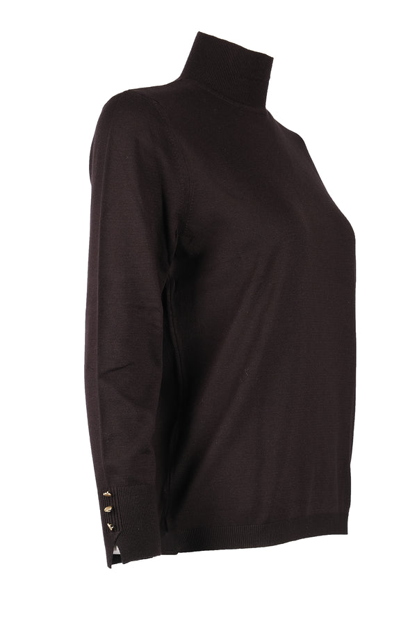 Vedi-bb Kadın Oversize Boğazlı Uzun Kol Kazak - Minimalist