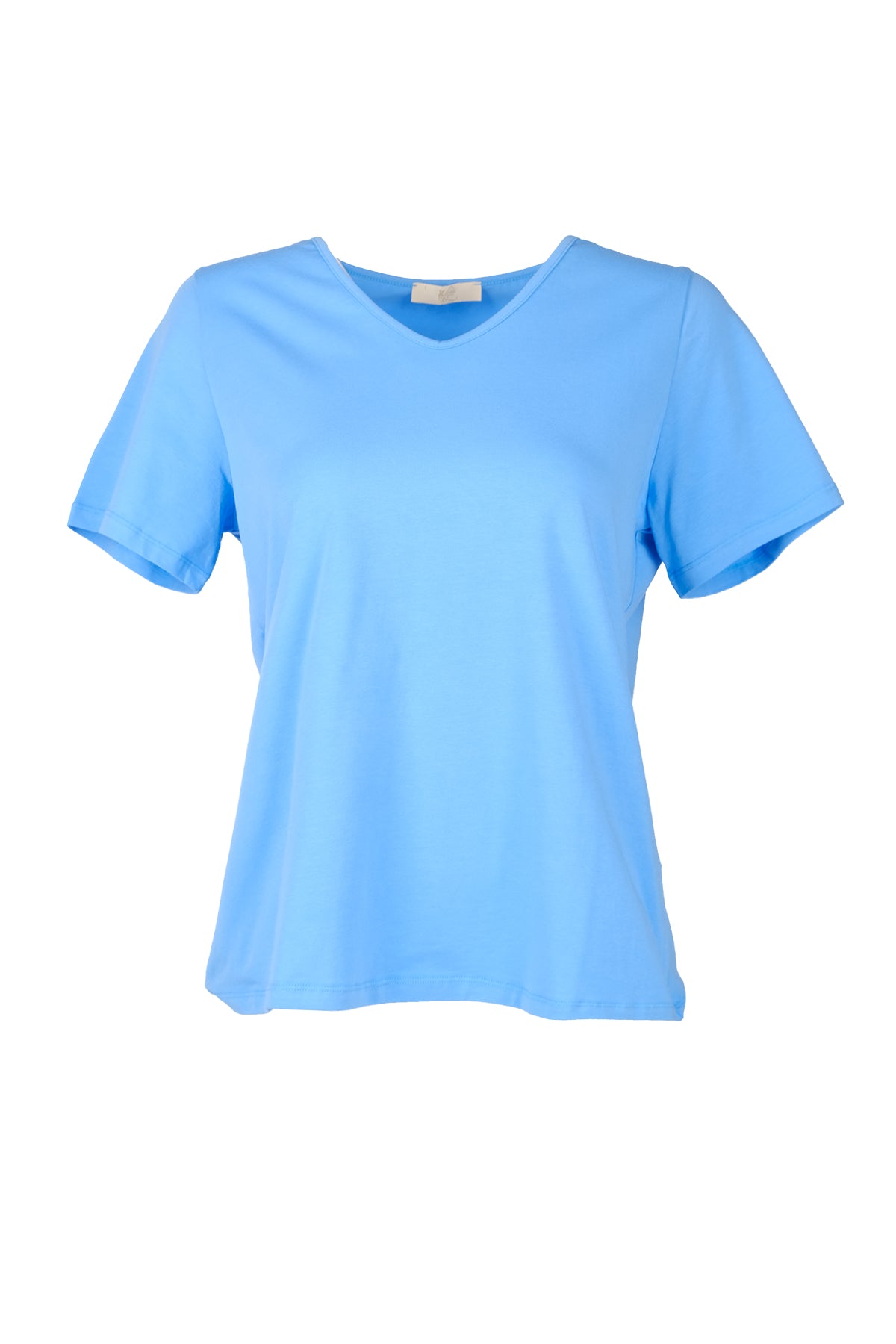Vedi-bb Oversize V Yaka Kadın T-Shirt - Minimalist Stil Main image