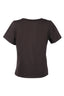 Vedi-bb Oversize V Yaka Kadın T-Shirt - Minimalist Stil