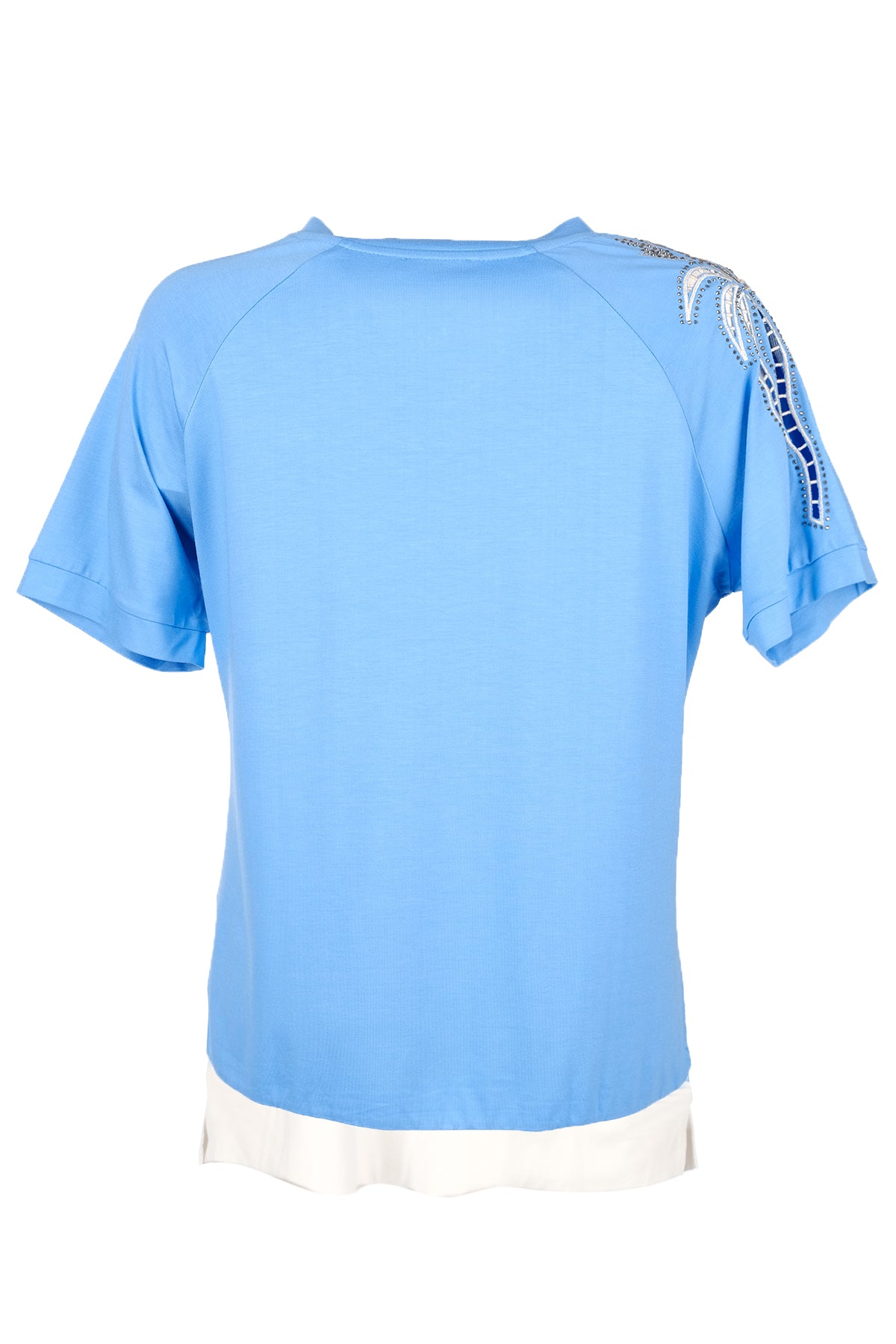 Vedi-bb Oversize V Yaka Kısa Kol Kadın T-Shirt - Minimalist Tarz
