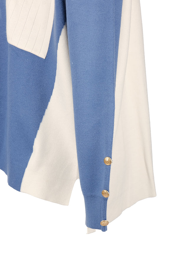 Vedi-bb Oversize V Yaka Triko Kazak - Minimalist Stil - Günlük