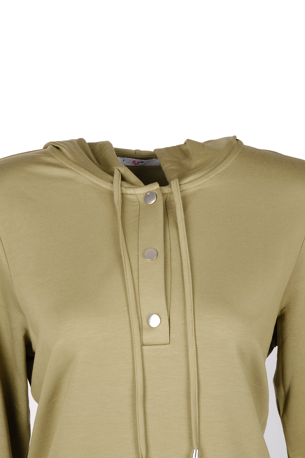 Vedi-bb Oversize Kapüşonlu Uzun Kol Kadın Sweatshirt - Günlük Rahat Şık
