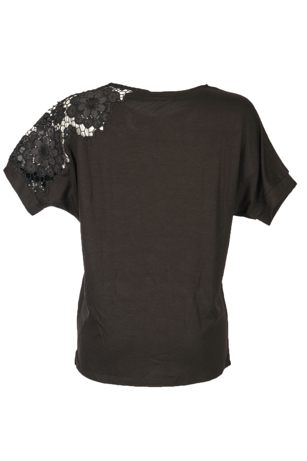 Vedi Oversize Dantelli Kadın Bluz - Minimalist Stil