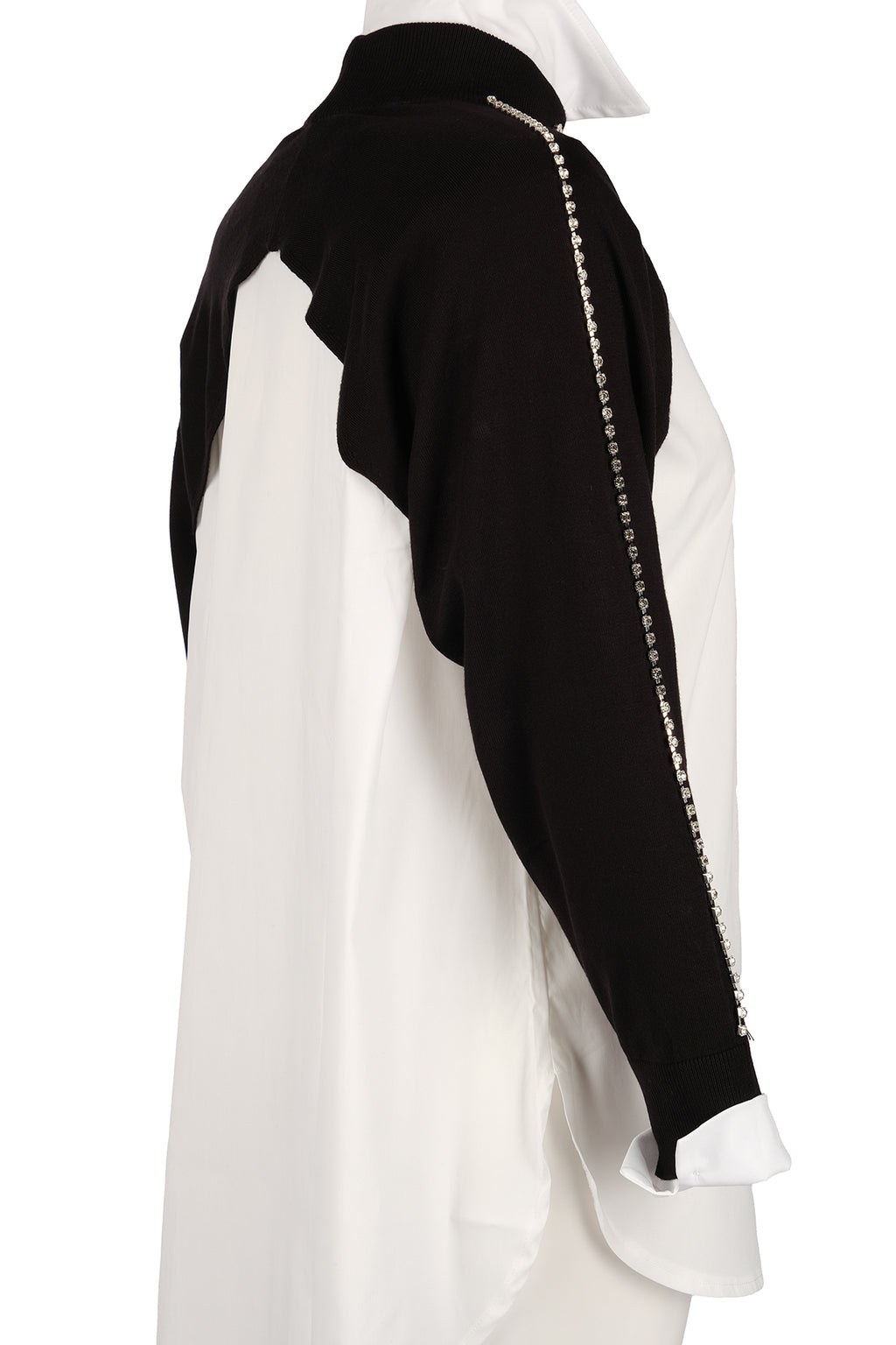 Vedi Oversize Boğazlı Uzun Kol Minimalist Kadın Bolero - VD4030
