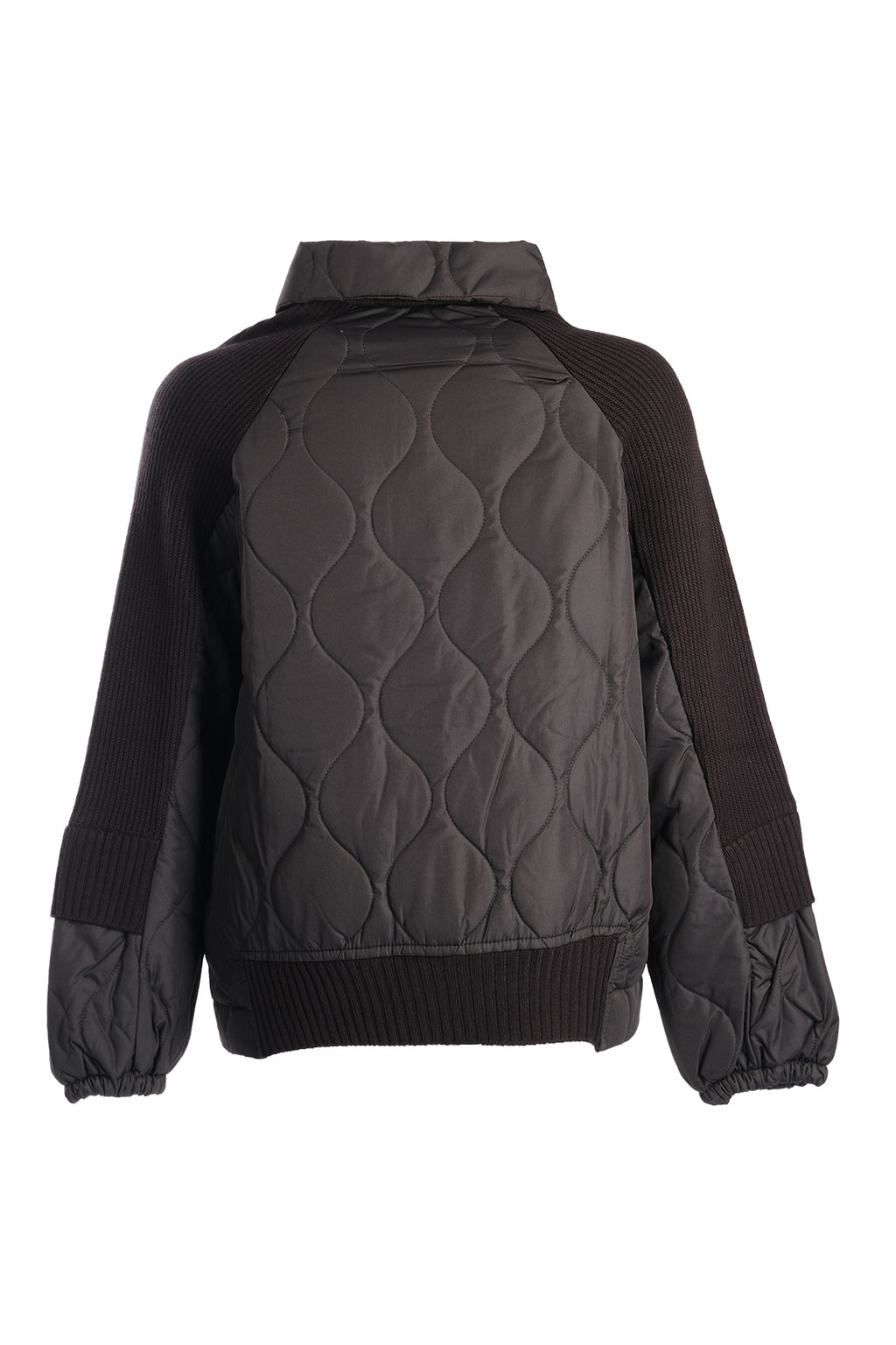 Vedi Oversize Crop Triko Kapitone Kadın Mont - Günlük Stil