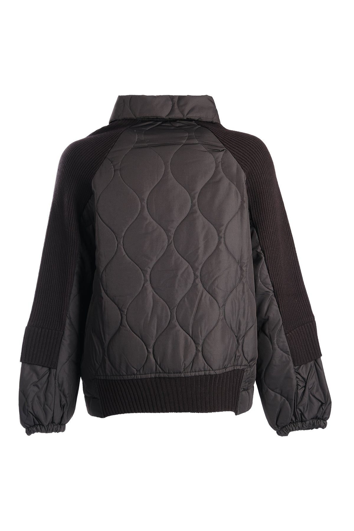 Vedi Oversize Crop Triko Kapitone Kadın Mont - Günlük Stil