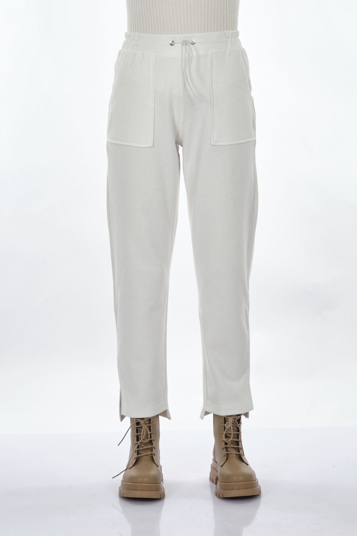 Vedi Oversize Yüksek Bel Kadın Pantolon - Minimalist Stil Main image