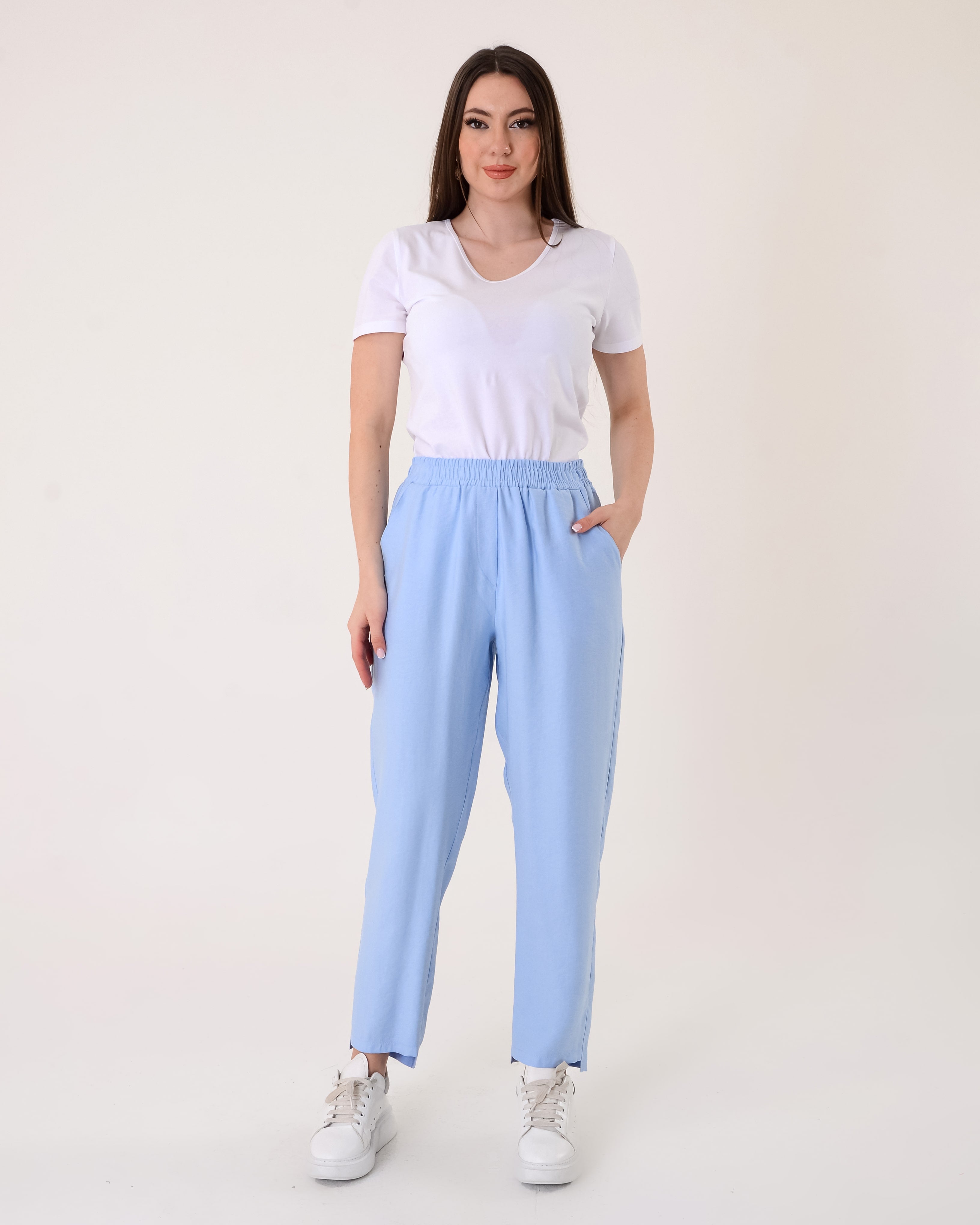 Vedi Minimalist Crop Pantolon - Günlük Kullanım için Rahat ve Şık