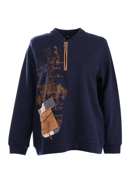 Vedi Oversize Long Sleeve Women's Sweatshirt - Minimalist Casual