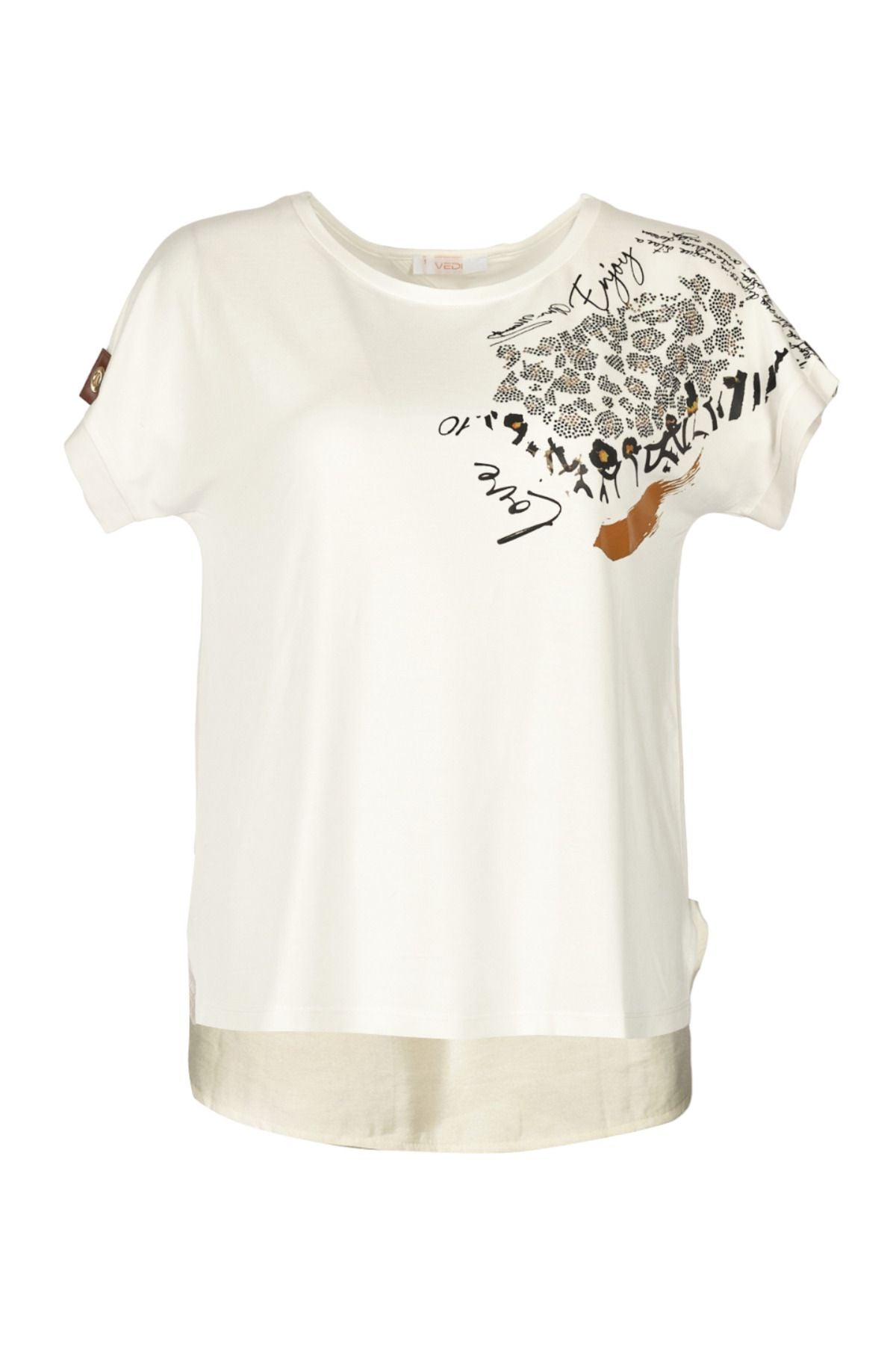 Vedi Oversize Minimalist Kadın T-Shirt - Günlük Kombinler İçin Main image