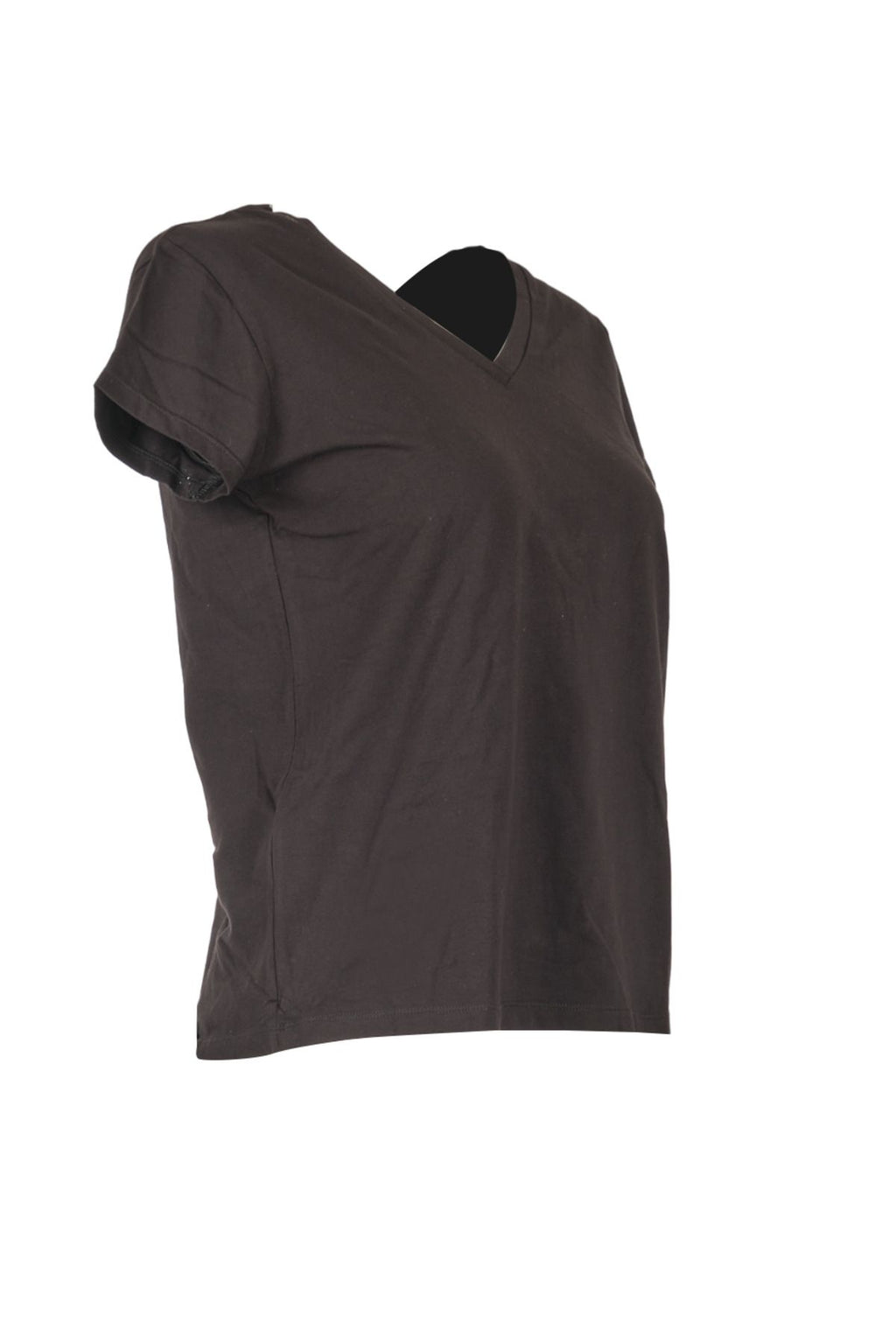 Vedi Minimalist V Yaka Kısa Kol Kadın T-Shirt - Günlük Kombinler İçin!