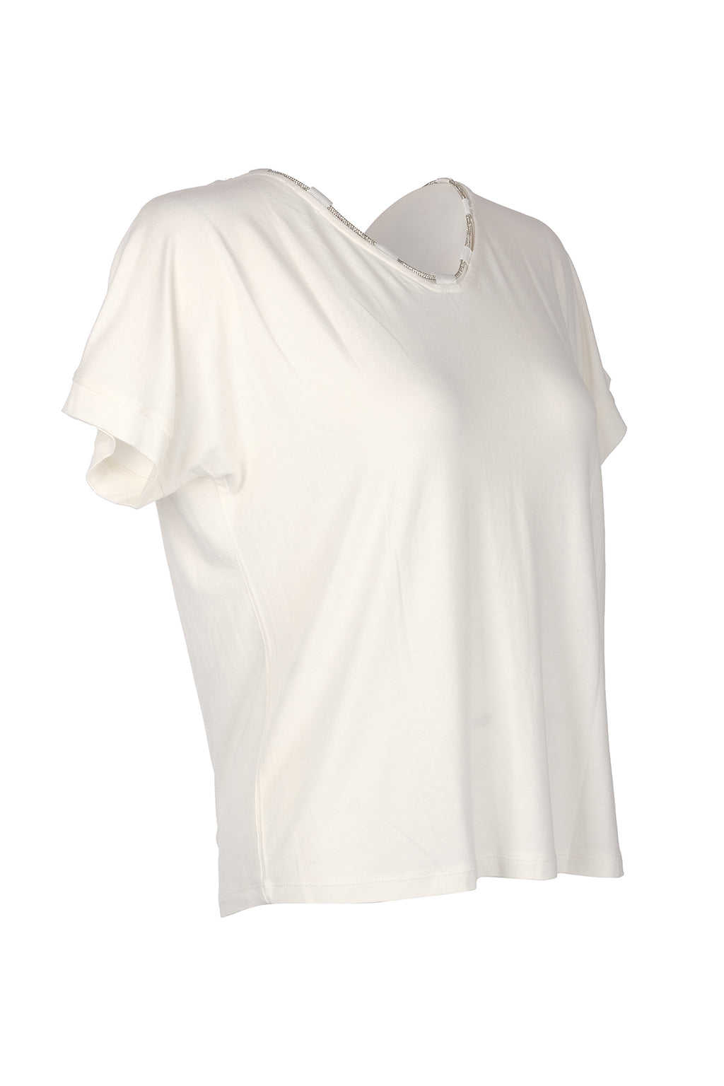Vedi Oversize Minimalist Kadın T-Shirt - Kısa Kol Rahat Günlük