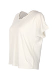 Vedi Oversize Minimalist Kadın T-Shirt - Kısa Kol Rahat Günlük