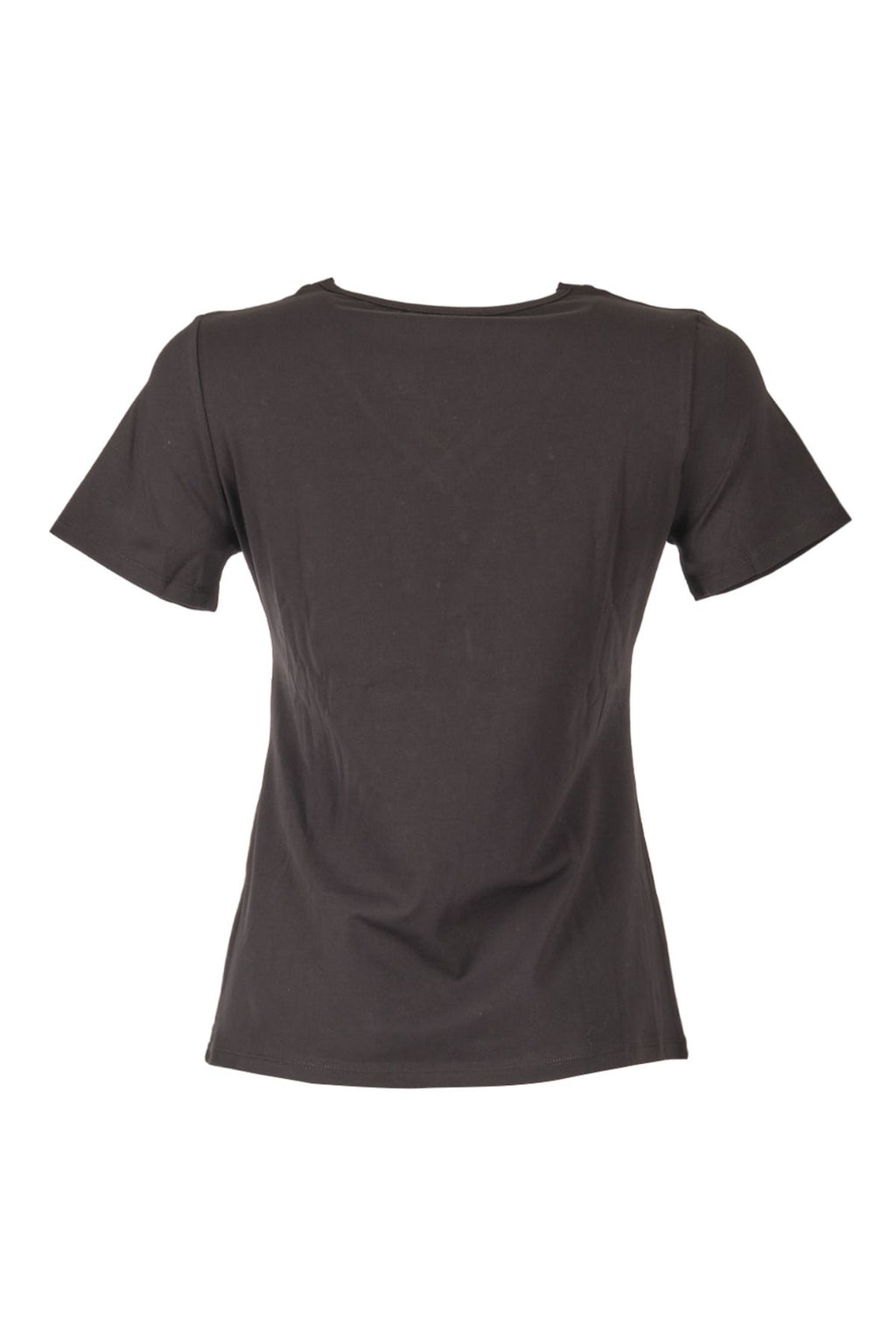 Vedi Minimalist V Yaka Kısa Kol Kadın T-Shirt - Günlük Stil