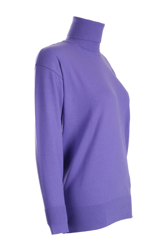 Vedi Oversize Turtleneck Long Sleeve Women's Knitwear - Minimalist and Comfortable