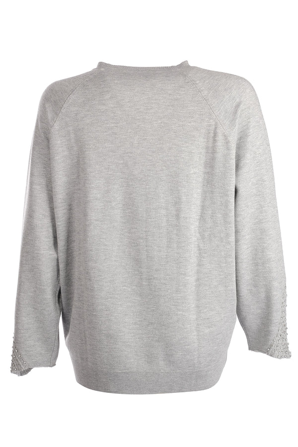 Vedi Oversize V Yaka Kadın Triko - Minimalist Günlük Stil