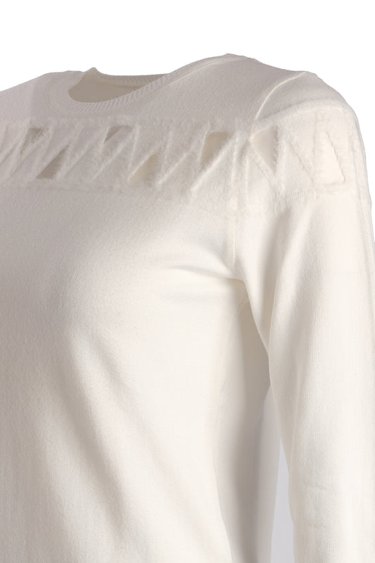 Vedi Minimalist Long-Sleeve Women's Knit Sweater - Everyday Elegance