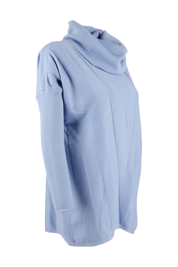Vedi Oversize Boğazlı Midi Kadın Tunik - Rahat ve Şık Kışlık
