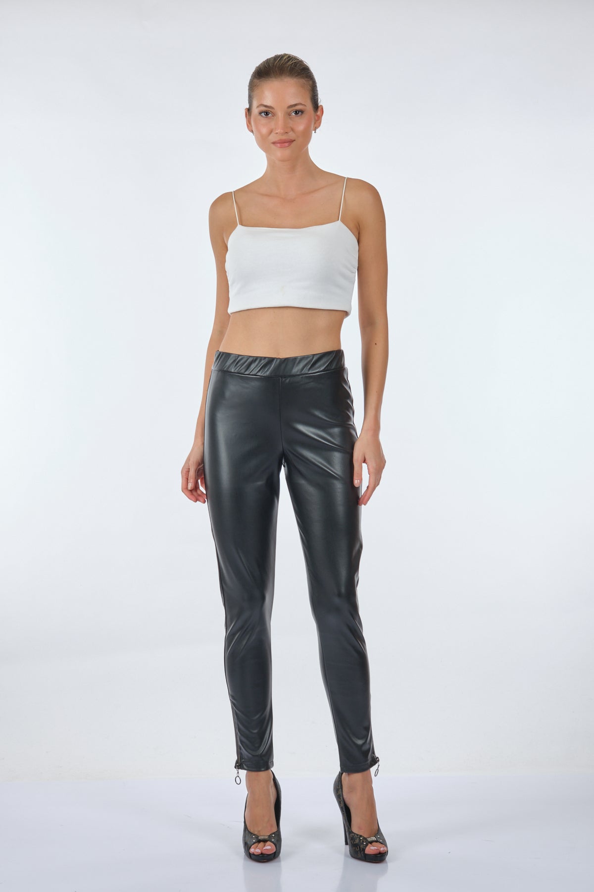 Vedi Minimalist Deri Tayt - Günlük & Gece - Slim Fit Main image