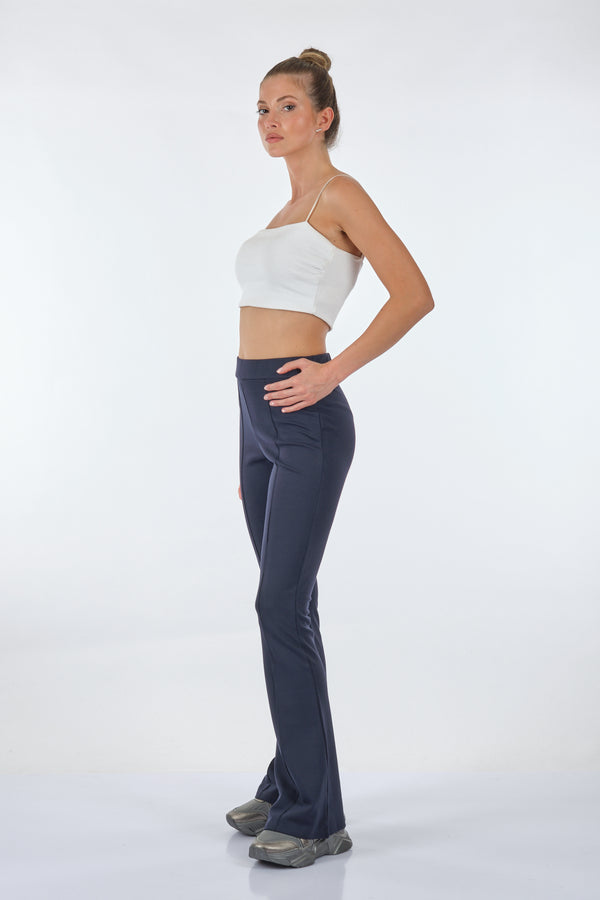 Vedi Minimalist Midi Flared Pantolon - Günlük & Şık Kombinler