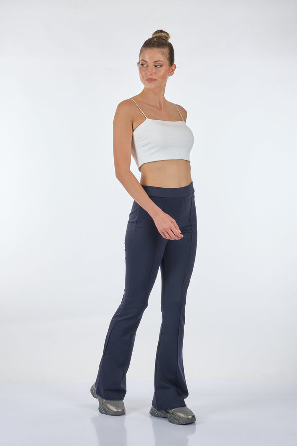 Vedi Minimalist Midi Flared Pantolon - Günlük & Şık Kombinler