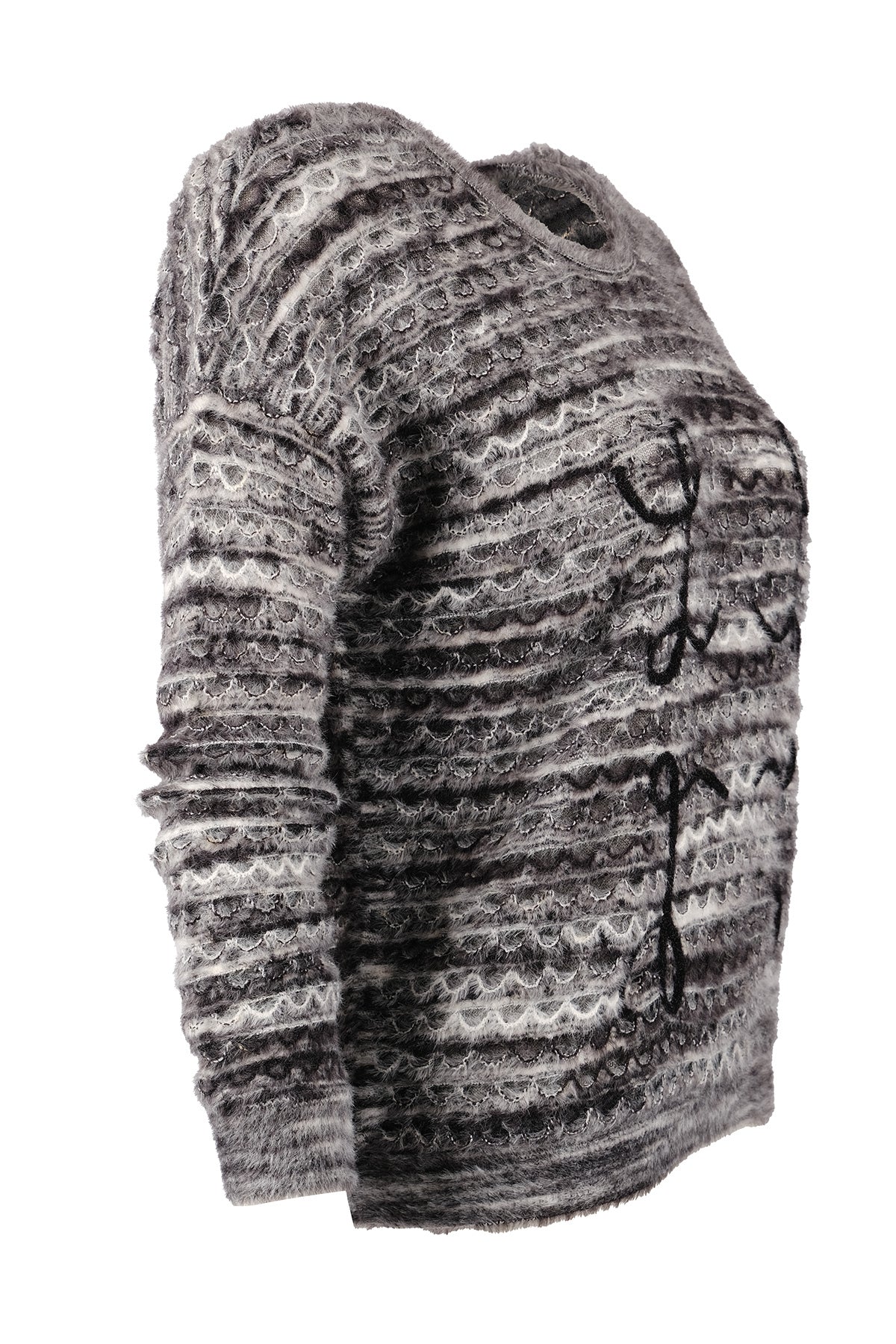 Vedi Minimalist Oversize 3/4 Kol Kadın Kazak - Günlük Kullanım Secondary image