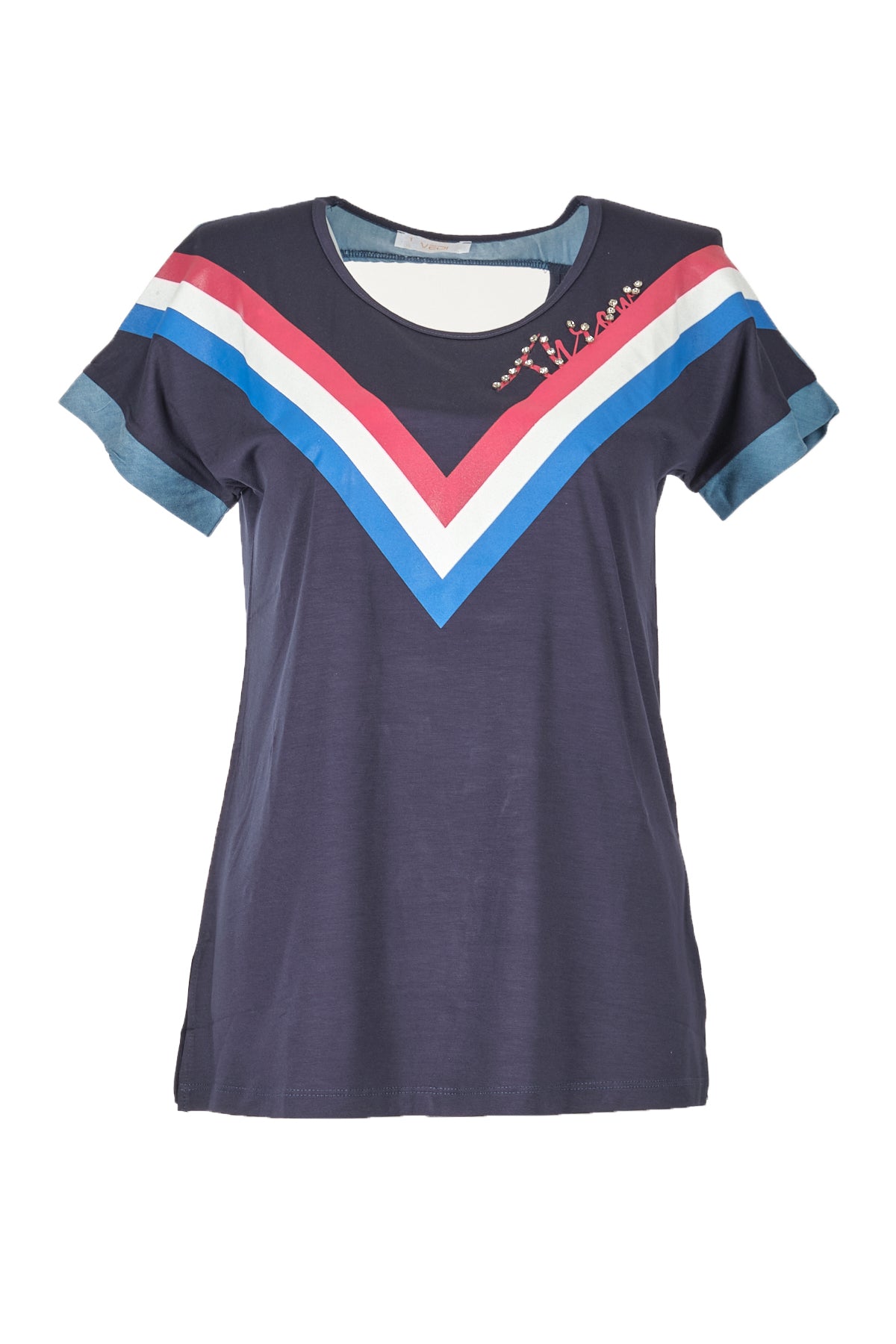 Vedi Minimalist Vintage Kadın T-Shirt - Kısa Kol Günlük Secondary image