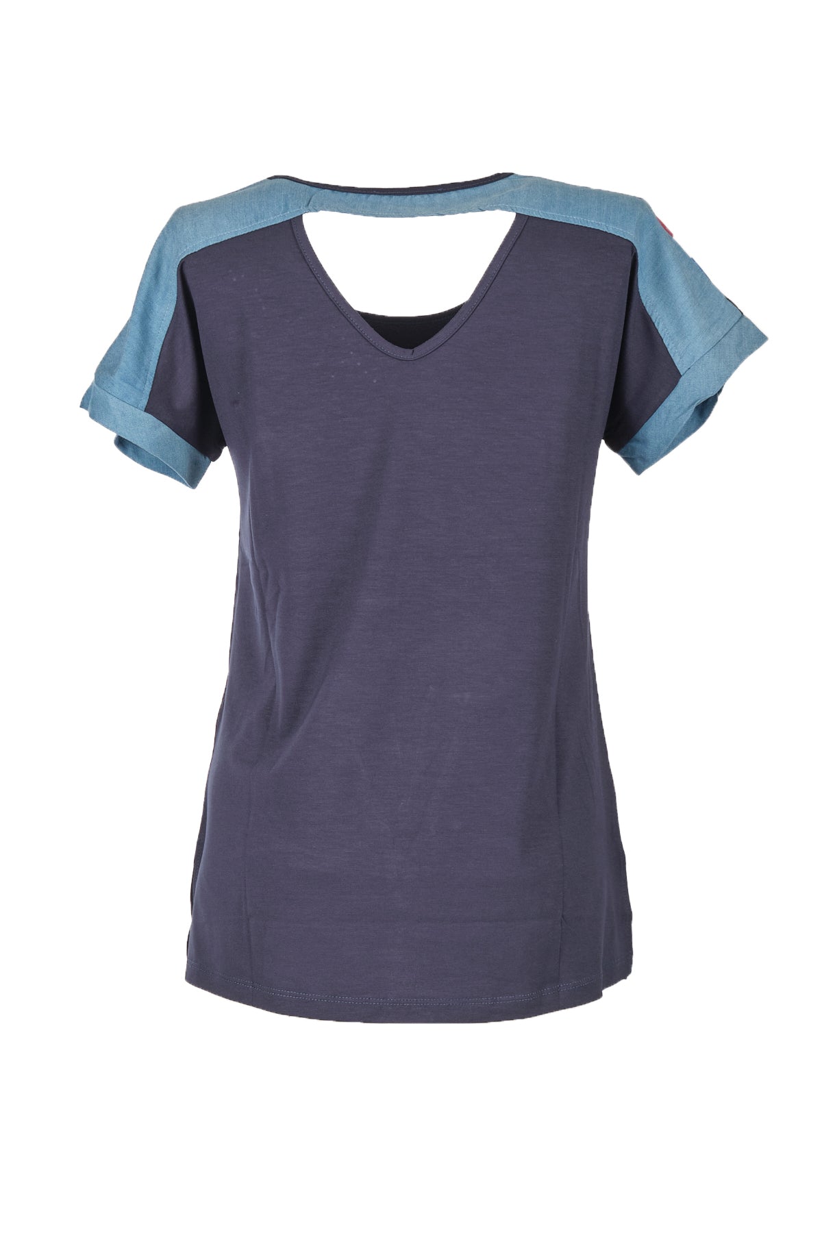 Vedi Minimalist Vintage Kadın T-Shirt - Kısa Kol Günlük